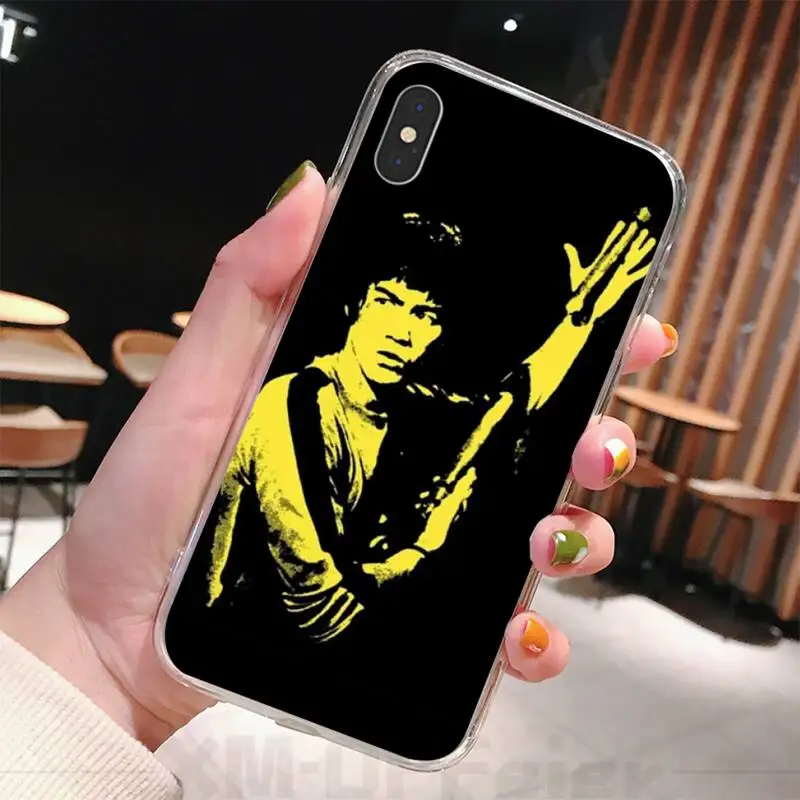 Мягкий ТПУ чехол Брюс Ли для iphone 6 6s plus 7 8 X XS XR MAX 11 pro Pro Max | Мобильные телефоны и