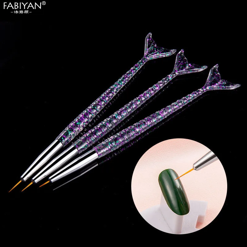 Кисть для наращивания ногтей 3 шт./компл.|Кисти ногтей| |