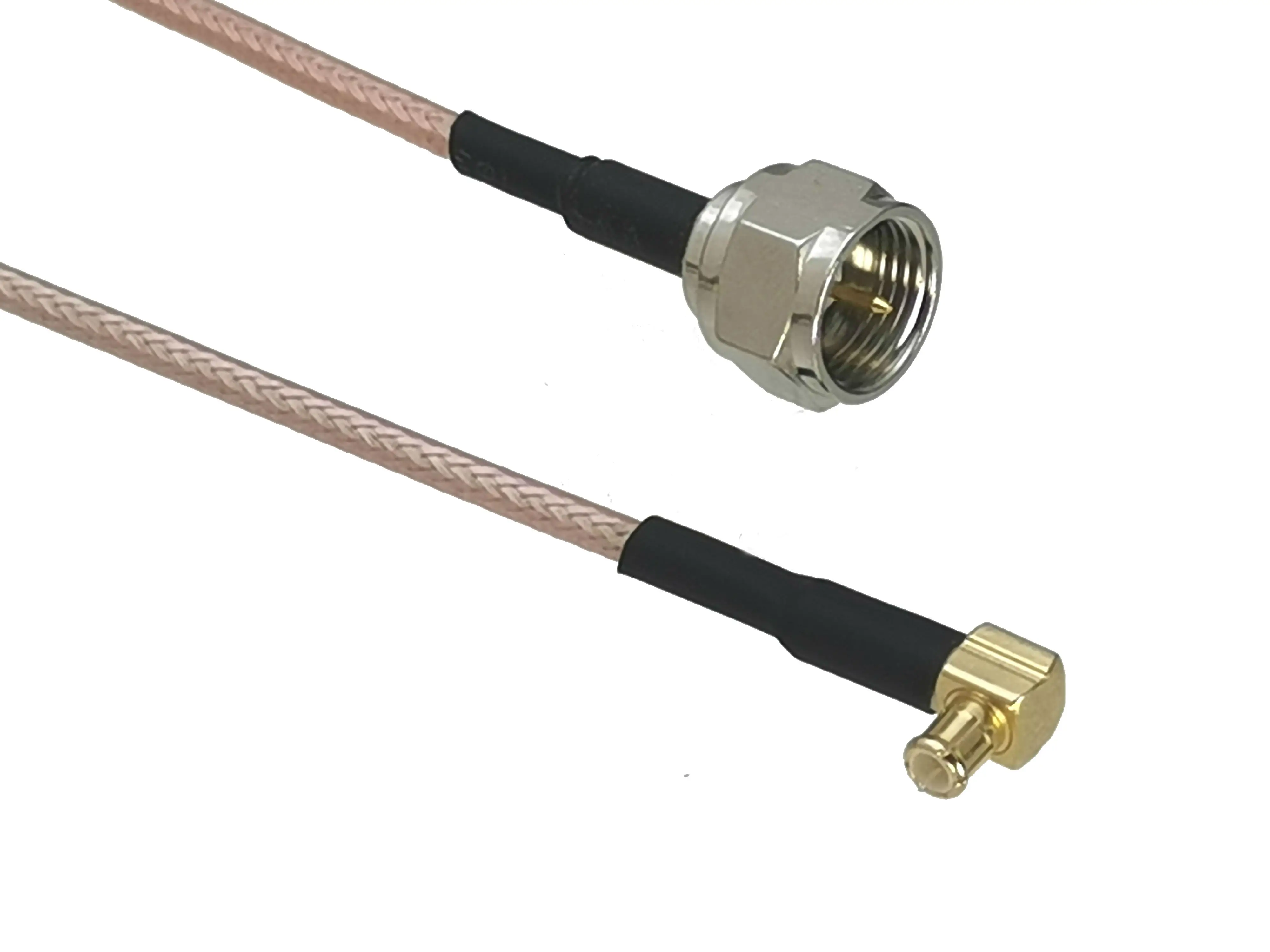 

1Pcs RG316 F TV Male Plug to MCX Male Plug Right Angle Jumper Pigtail Cable 4inch~10M