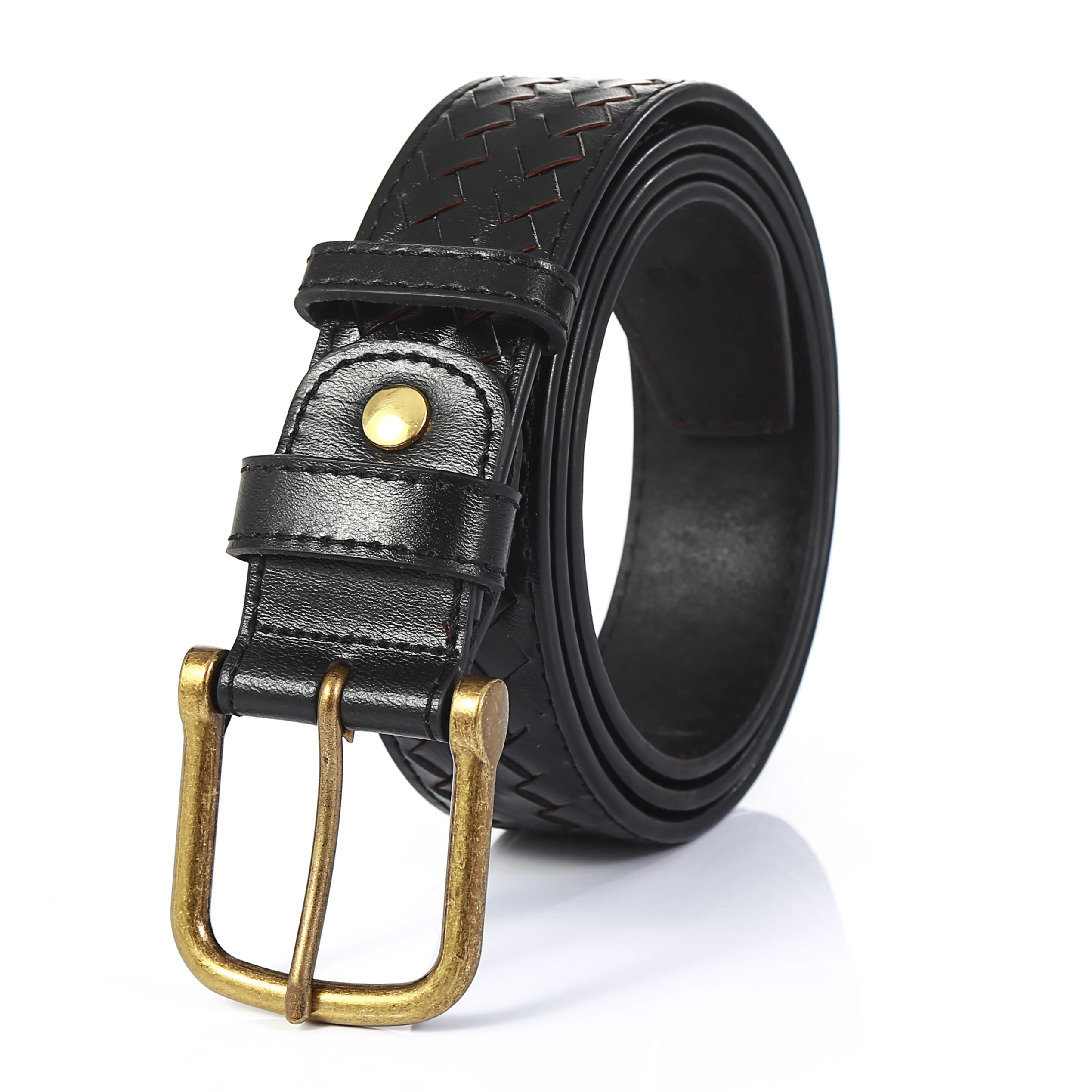 KDG western cowboy zinc alloy leather belt for men and women the same style all-match simple leather belt