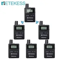 Retekess TT109 2.4GHz 50 Channels Wireless Tour Guide System for Church Translation System Traveling Museum Factory Training