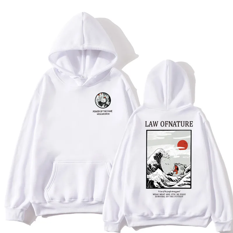 

Japanese Embroidery Funny Cat Wave Printed Fleece Hoodies 2019 Winter Japan Style Hip Hop Casual Sweatshirts Streetwear