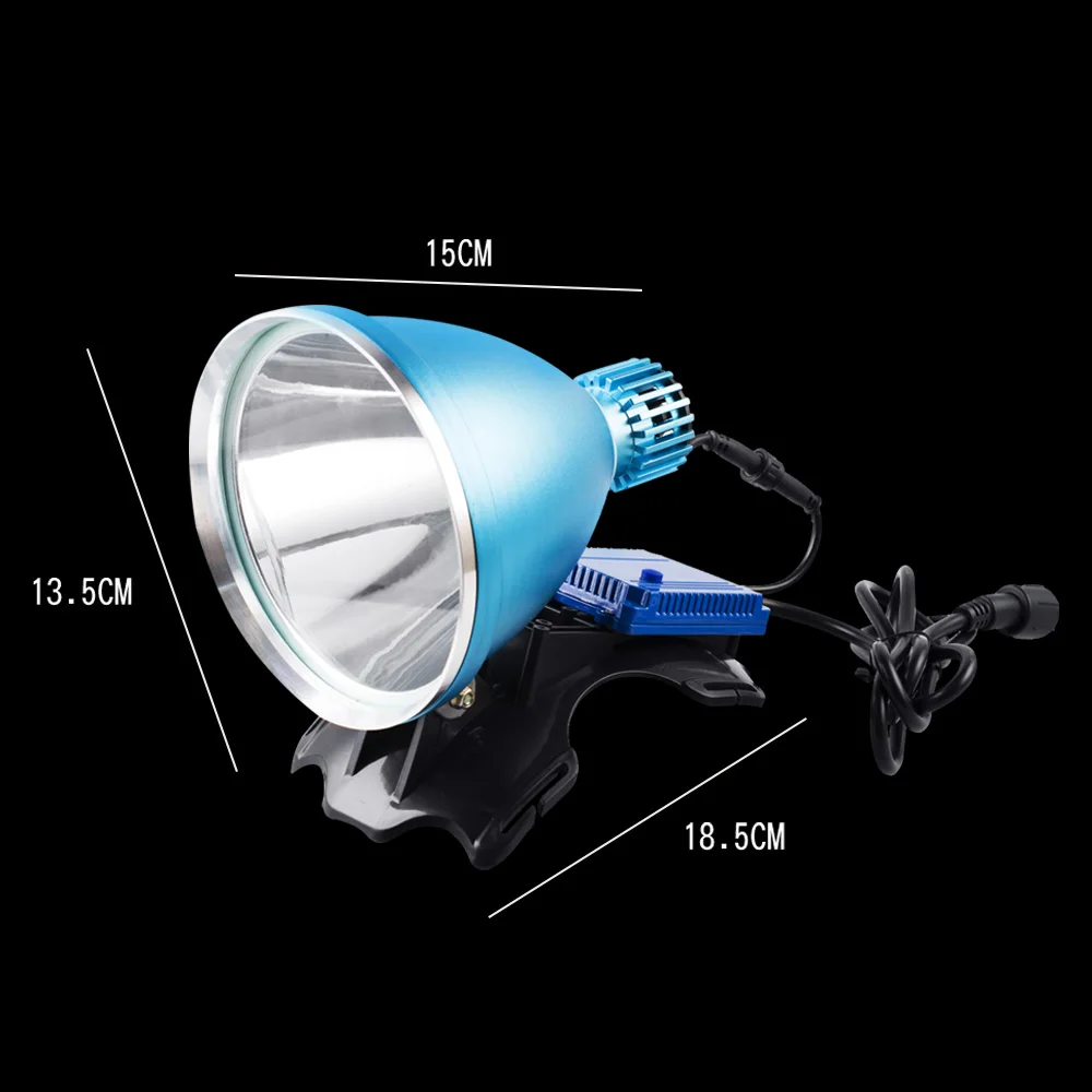 Светодиодный налобный фонарь мощный светильник дальнего действия 85 Вт 12 В