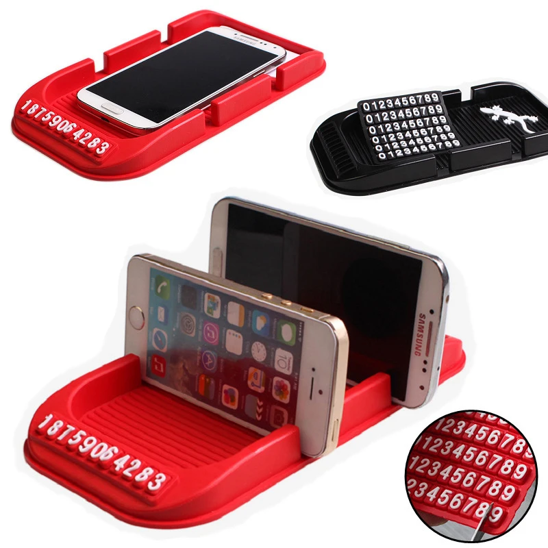 Универсальная противоскользящая подставка для приборной панели автомобиля