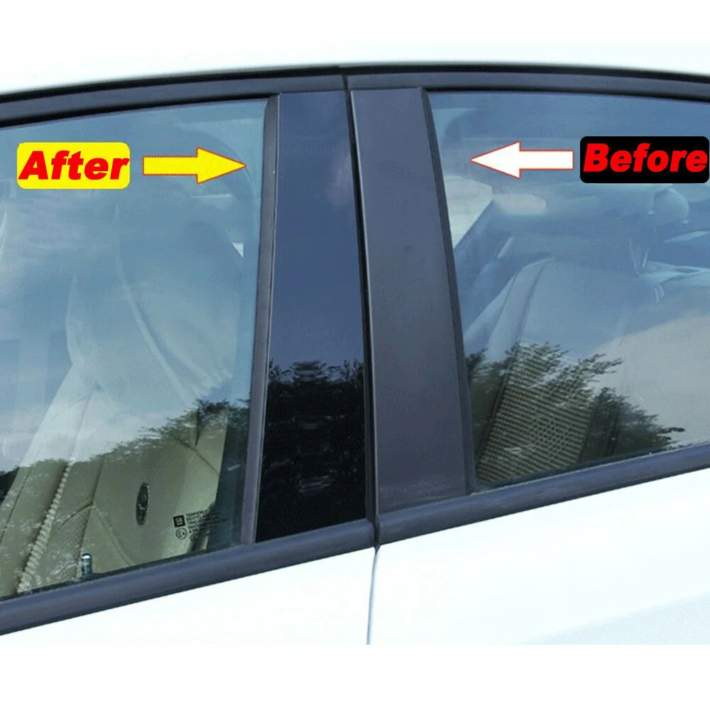 Pegatina de ABS para ventana de coche, BMW Serie 3 originales para accesorios de protección, E90, 2005-2012, nuevo, 6 uds., 2020