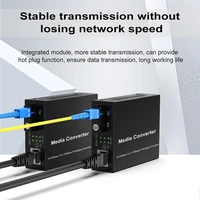 1 pair optical fiber media converter 10100m singlemode simplex fiber transceiver single fiber converter 13101550nm 20km sc