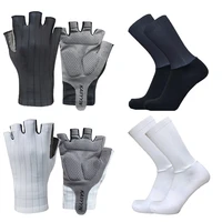 new road cycling gloves socks combination half finger bicycle men sports aero bike gloves guantes ciclismo