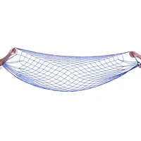 portable garden nylon swing hang mesh net sleeping bed hammock for outdoor travel camping hamac blue green