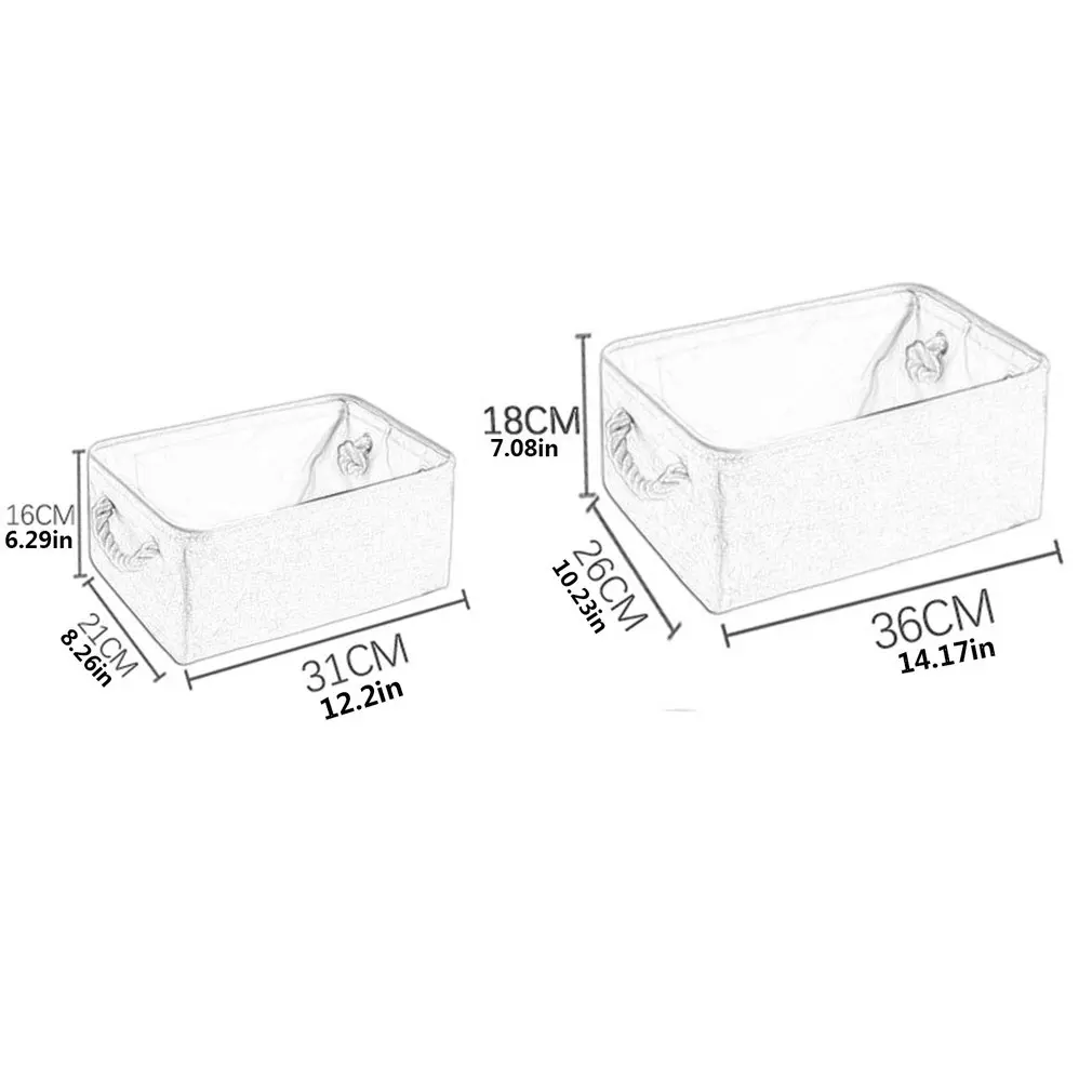 

Foldable Storage Basket Clothing Sundries Organizer Fashion Home Groceries Storage Box Kindergarten Home Office Debris Storing