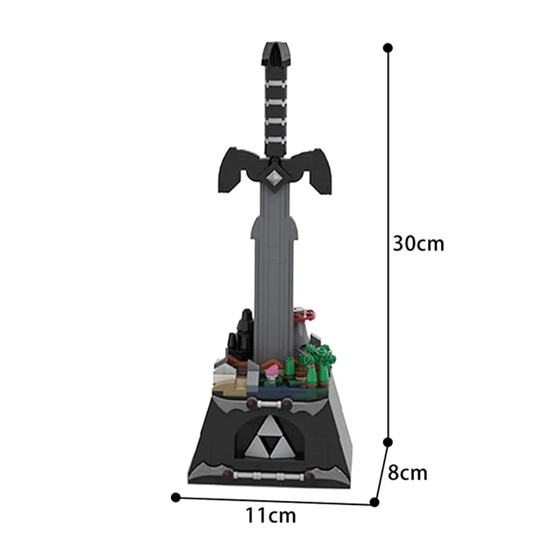 Buildmoc Idea игра Nintendoed фигурки зельдаин оружие из темных звеньев мастер меч