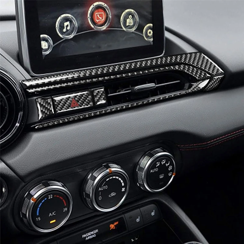 Для Mazda MX-5 родстер Miata 2016 + MX5 ND из углеродного волокна Центральная приборная