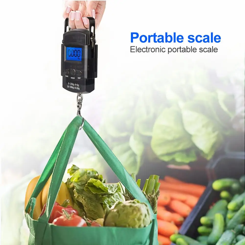 

Max 50kg Electronic Scale Fishing Travel Weight Balance Scale Excellent ABS Plastics Prolonged Durable Kitchen Home Tools