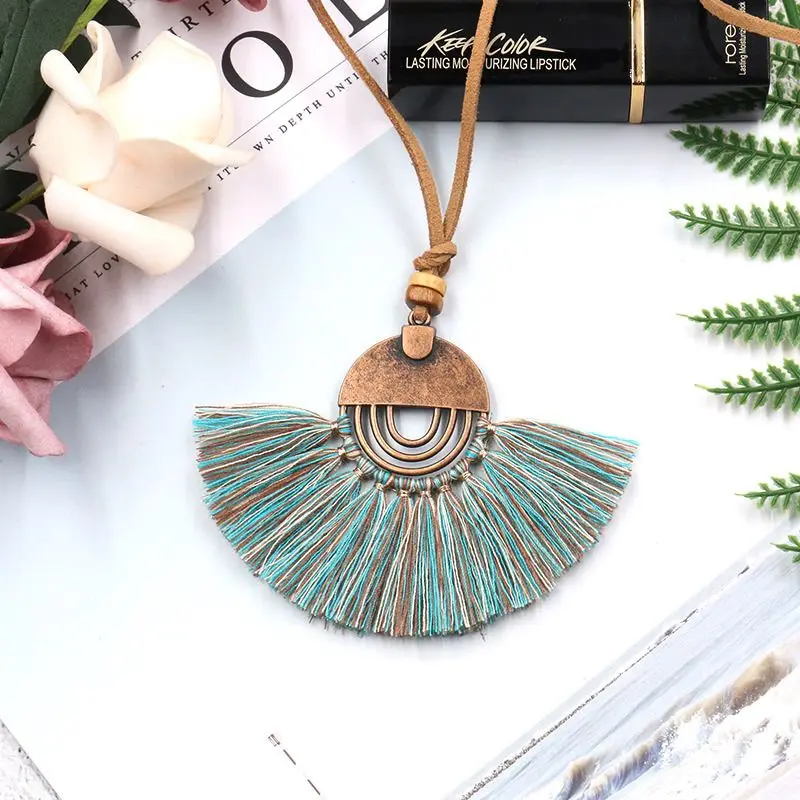 

9 Styles Bohemia Necklace Colorful Tassel Necklace For Women Wedding Party Prom jewellry Anniversary Hot Sales Fashion