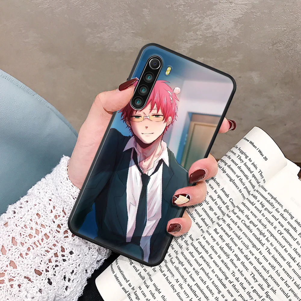 

The Disastrous Life of Saiki K Saiki Kusuo Phone Case For Xiaomi Redmi Note 7 8 8T 9 9S 4X 7 7A 9A K30 Pro Ultra black Prime