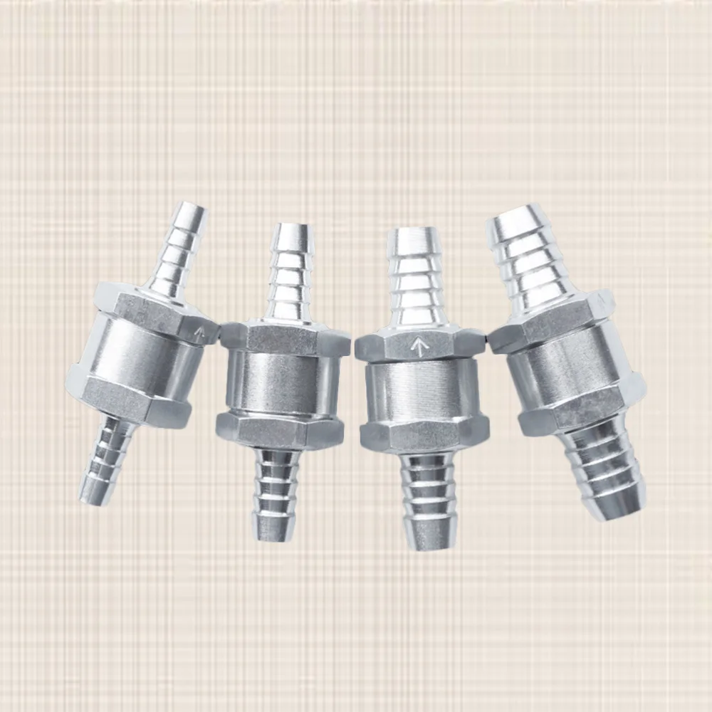 4 шт. алюминиевый сплав односторонний топливный обратный клапан без возврата