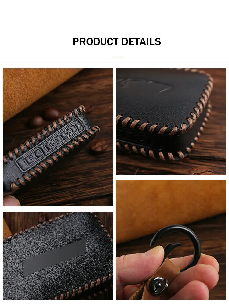 Classic Leather Car Key Fob Case Cover Holder Shel Bucklel For Mazda 3 2020 2019 Accesorios Alexa CX4 CX5 CX8 19-up Button | Автомобили и