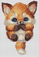 gg rs cotton self matching cross stitch without printing rs cotton self matching cross stitch without printing cute little fox