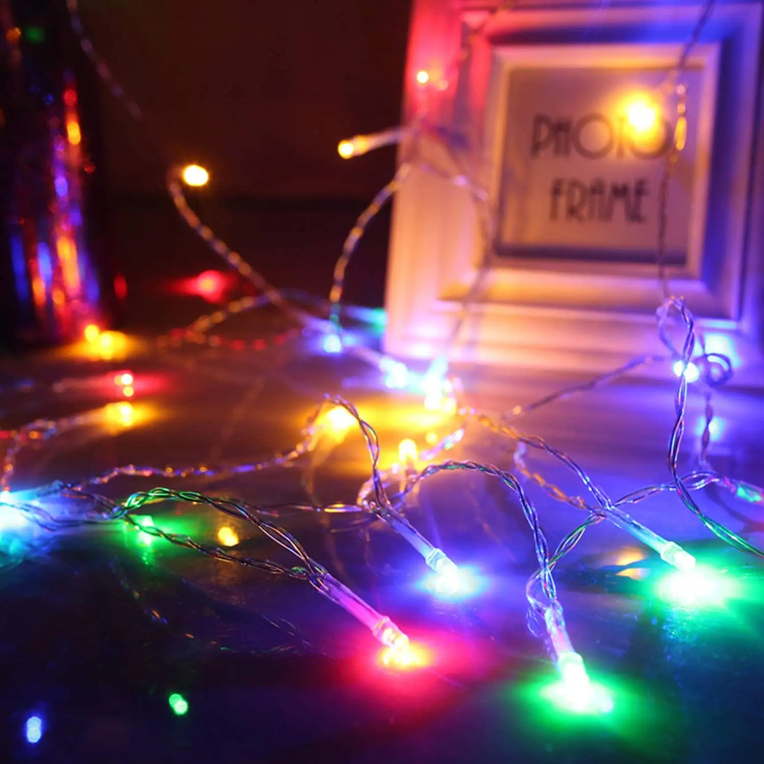 

1m F5 Fairy String Lights Christmas Garland Indoor Decor Light for Wedding Party Holiday Home New Year Decoration 3AA Battery