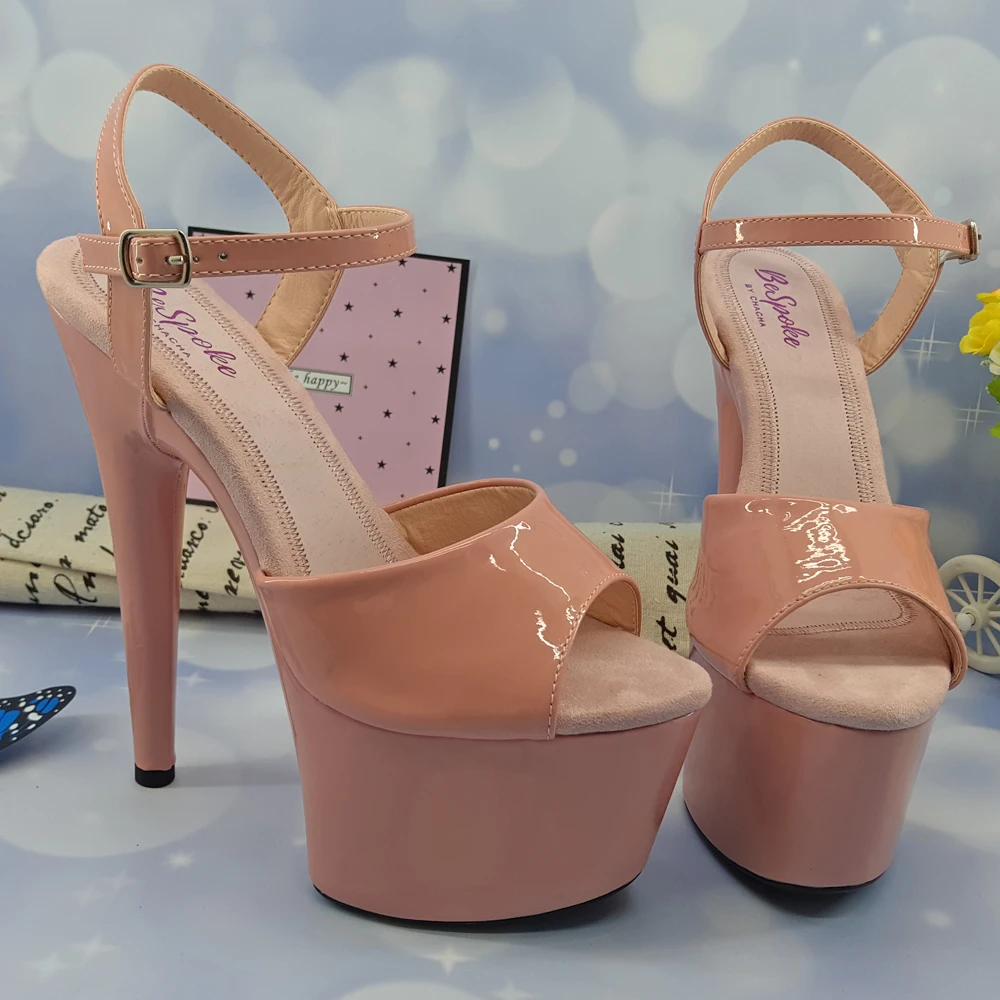 Женские сандалии Leecabe на платформе 17 см/7 дюймов обувь высоком каблуке для