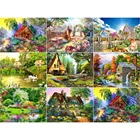 5D алмазная живопись, полная выкладка, пейзаж, узор, Алмазная мозаика, распродажа, круглые картины Стразы, алмазная вышивка, подарок, Прямая поставка