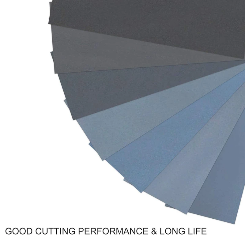 

Retail 42 PCS Sandpaper Sand Paper Wet Dry Sanding Paper for Wood Furniture Plastic Metal Automotive Polishing Buffing