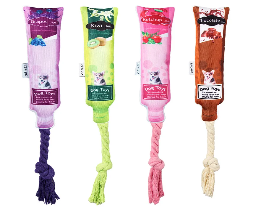 

usd 3.98/pc Rope Chewing Toy Pet Dog Funny Molar Interactive Puppy Toy Cartoons Chew Plush French Bulldog Chihuahua Supplies