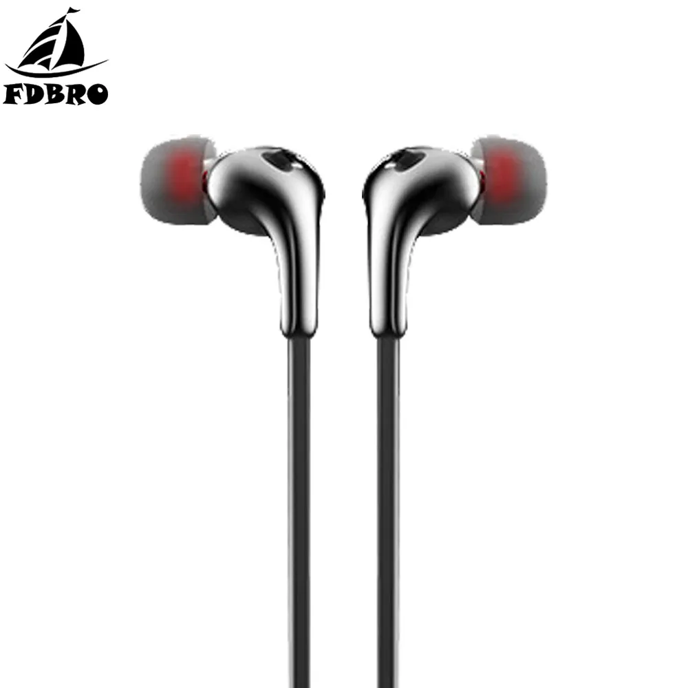 FDBRO с микрофоном для Android мобильного телефона универсальные проводные наушники в