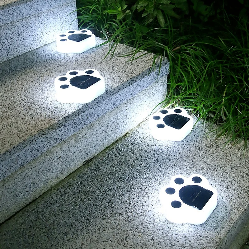 

New Solar Underground Light Cat Animal Claw Light Outdoor Garden Decoration Light Dual-color Intelligent Sensor Light Illuminat