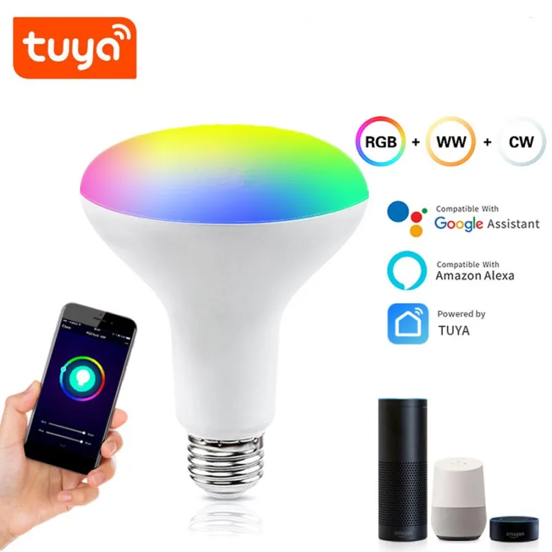 After You Tuya Wifi Smart Bulb Light BR30 Spotlight Refect R