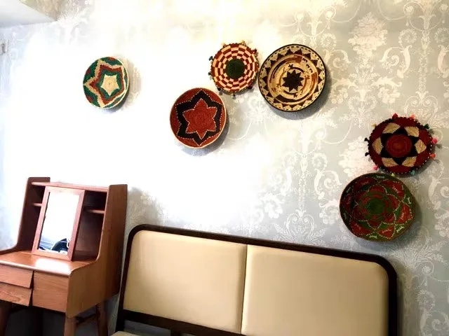 Настенные тарелки ручной работы подвесные украшения фруктовая тарелка