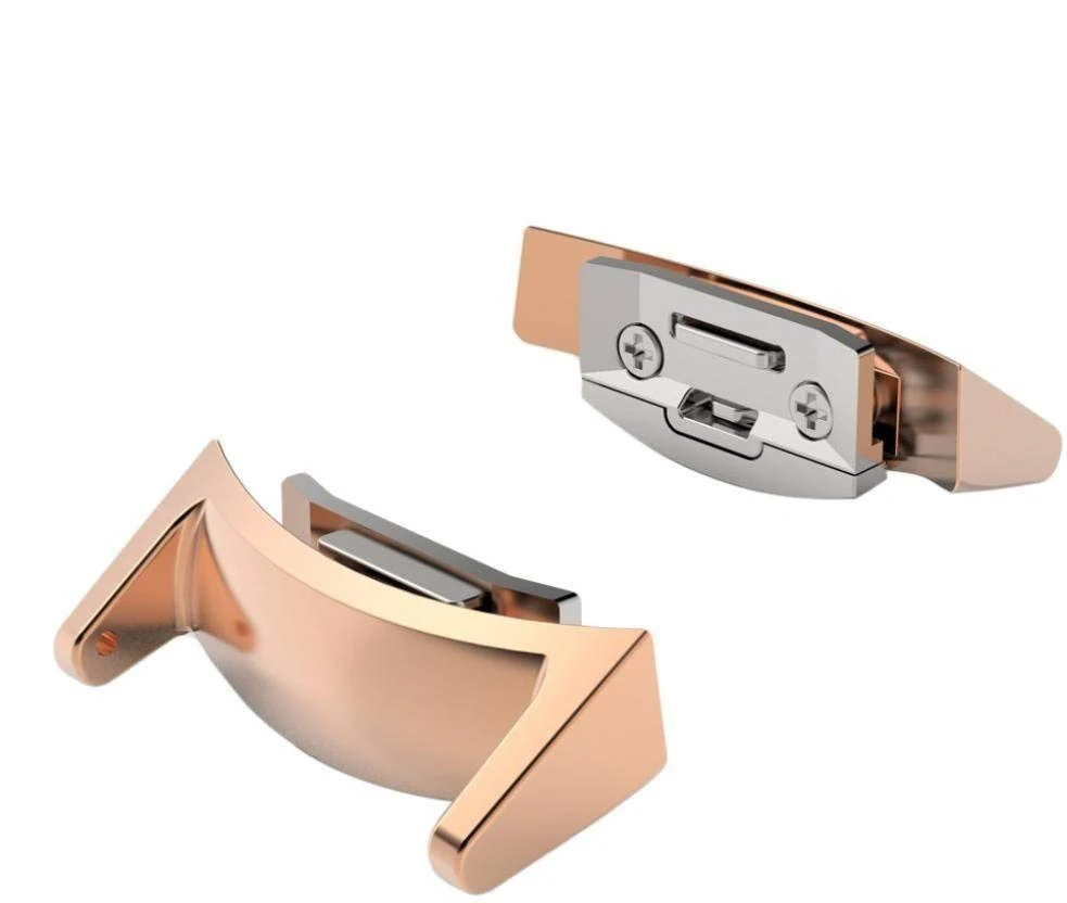 Rose Gold Сменный Адаптер из нержавеющей стали для samsung gear S2 RM-720 SM-R730 Смарт-часы легко подходят быстросъемные - Цвет ремешка: Rose Gold