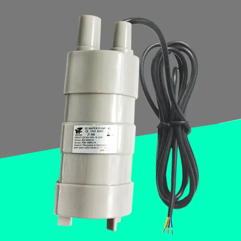 

DC 12V JT-500 Immersible Submersible Pump 600L/H 5M Silent Aquarium Fish Tank Accessory