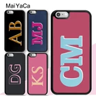 Чехол с персональными инициалами на заказ для телефона iPhone 13 12 Pro Max mini 11 Pro Max XS X XR 6S 7 8 Plus SE 2020