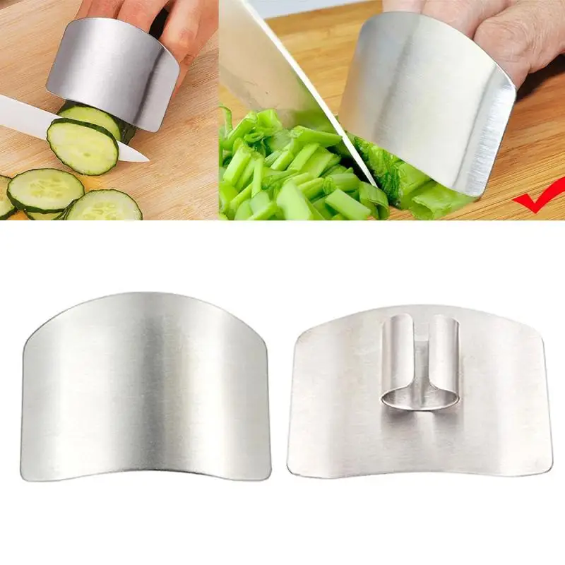 

1pcs Stainless Steel Finger Guard Finger Hand Cut Hand Protector Knife Cut Finger Protection Tool Kitchen Knives & Accessories