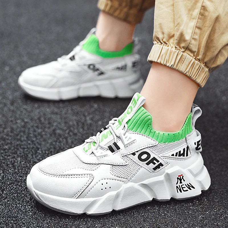 

New 2021 Summer Boys' Sneakers Kids Non-Slip Flat Bottom High Top Canvas Shoes Children's Running Sports Shoes Casual Shoes