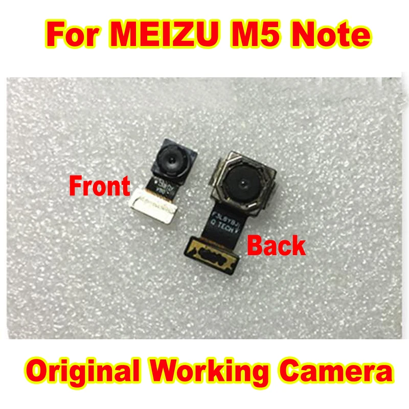 

Оригинальная маленькая фронтальная камера для MEIZU M5 Note Meilan Note5, модуль большой задней основной камеры, гибкий кабель для замены