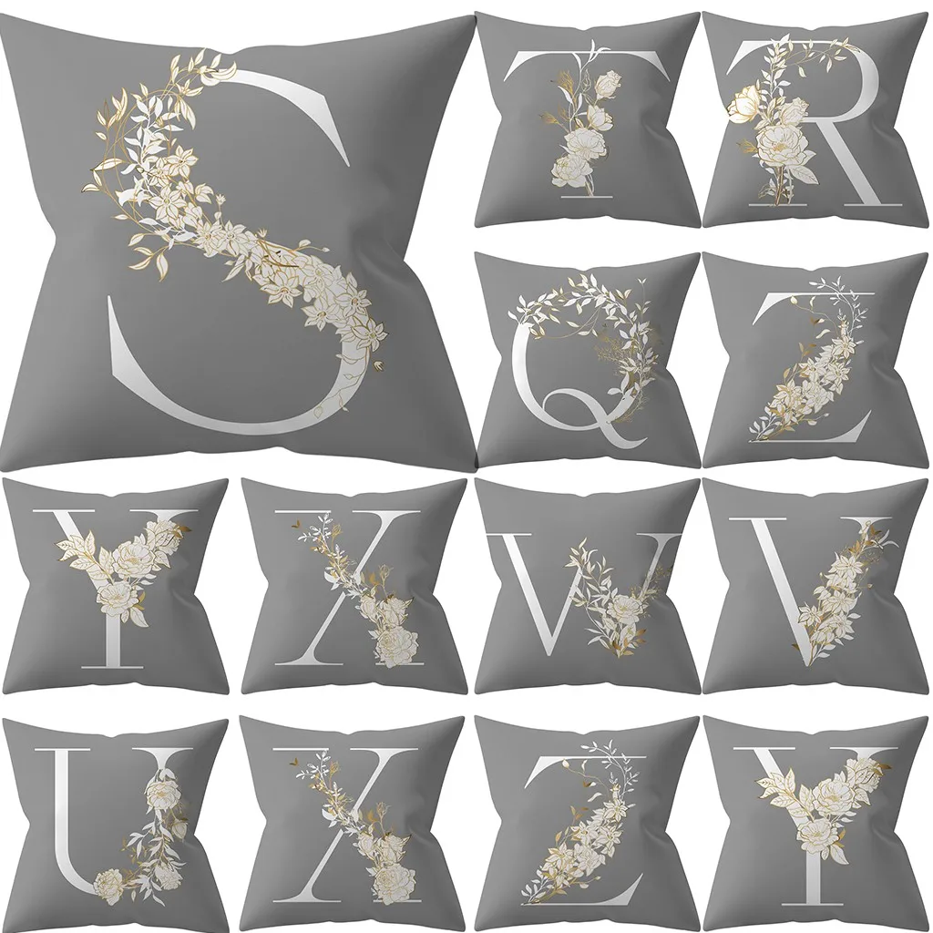 45x45 см декоративная подушка для детской комнаты с буквами Английский алфавит