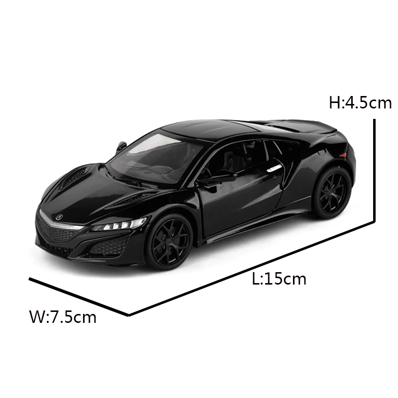 Модель автомобиля Honda Acura NSX 1:32 литой игрушечный автомобиль Мигающий реквизит для