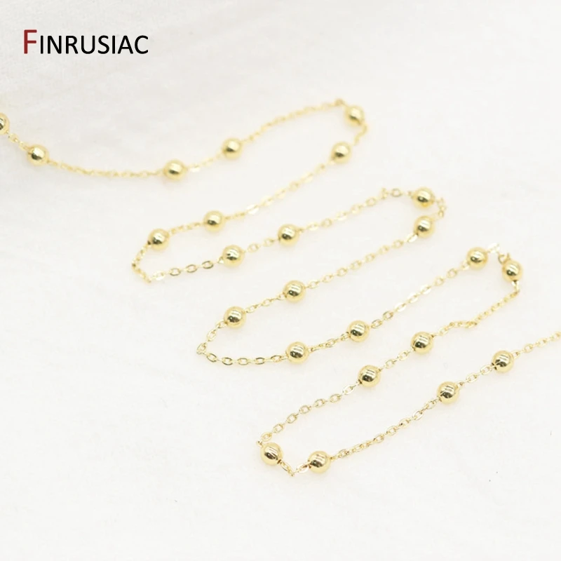 Цепочки с шариками для изготовления ювелирных изделий цепочки покрытием из