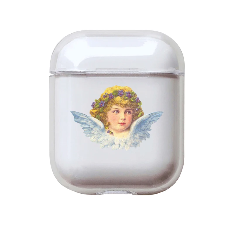 Мягкий милый Чехол Air Pods для Apple airpods, роскошные изображения, мультяшный ангел, Детские Airpods, чехол в Bluetooth, аксессуары для наушников