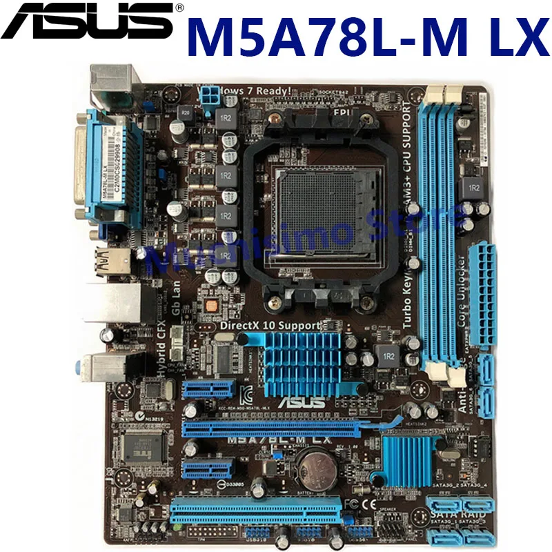 100% оригинальная материнская плата ASUS M5A78L M LX AMD FX DDR3 16GB AM3 + 760G 760L настольная uATX