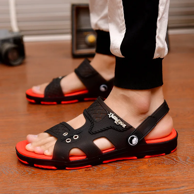 

2021 Summer Casual Shoes New Men Sandals Gladiator Sandals Open Toe Platform Outdoor Beach Sandal Rome Footwear Black