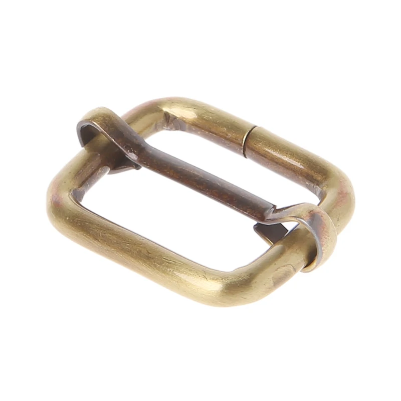 

5Pcs 2.5cm Metal Tri-Glides Wire-Formed Roller Pin Buckles Strap Slider Adjuster LX9F
