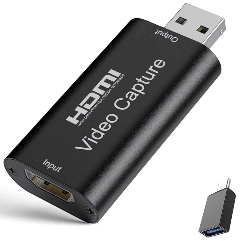 

Карты захвата аудио и видео, HDMI в USB 2,0/USB C, высокое разрешение, Full HD 1080P, 30 кадров/с, запись через DSLR видеокамеру, Экшн-камера