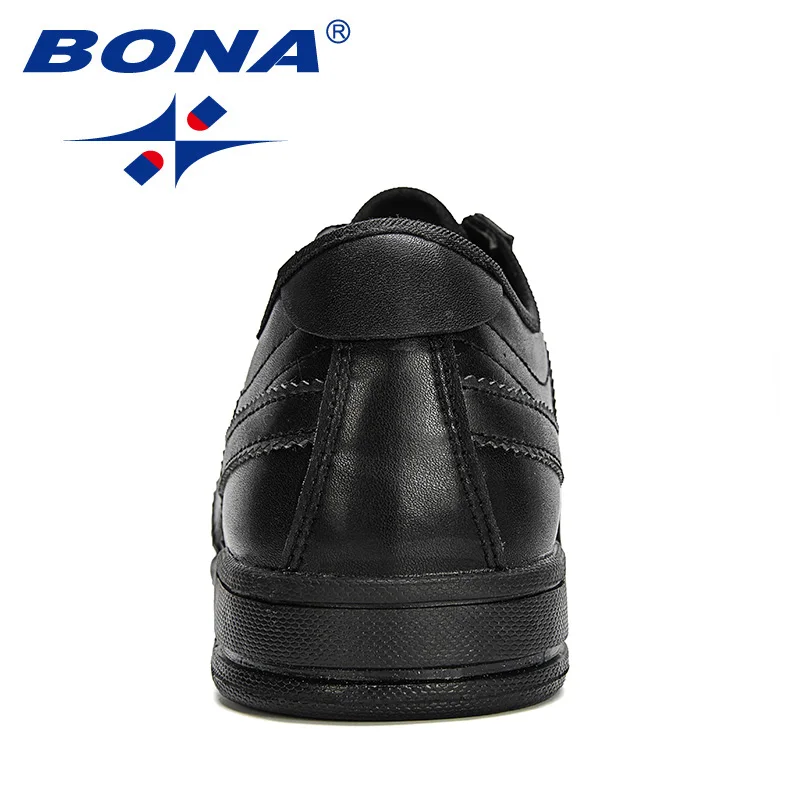 Мужская обувь для скейтбординга BONA Черная Спортивная активного отдыха прогулок