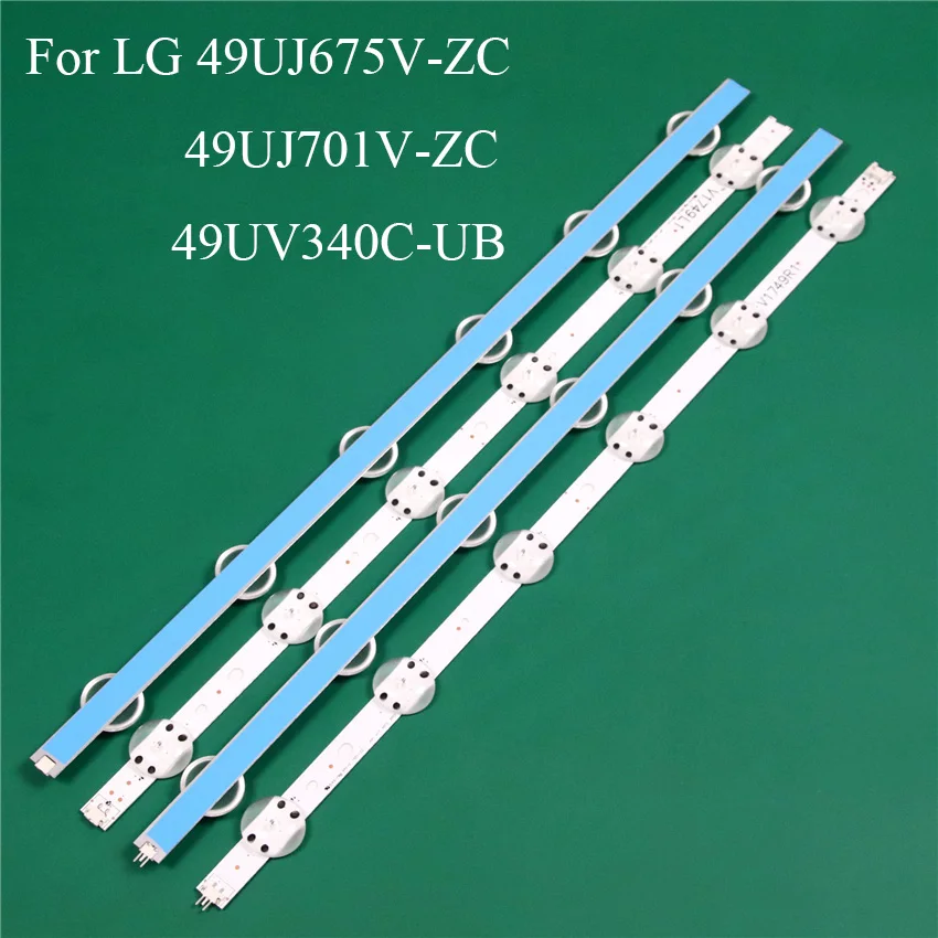 Светодиодный ТВ освещения запасная часть для LG 49UV340C-UB 49UJ675V-ZC светодиодный бар