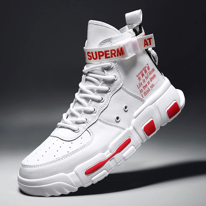 Для Мужчин's Повседневное Скейтбординг обувь высокие кроссовки дышащая