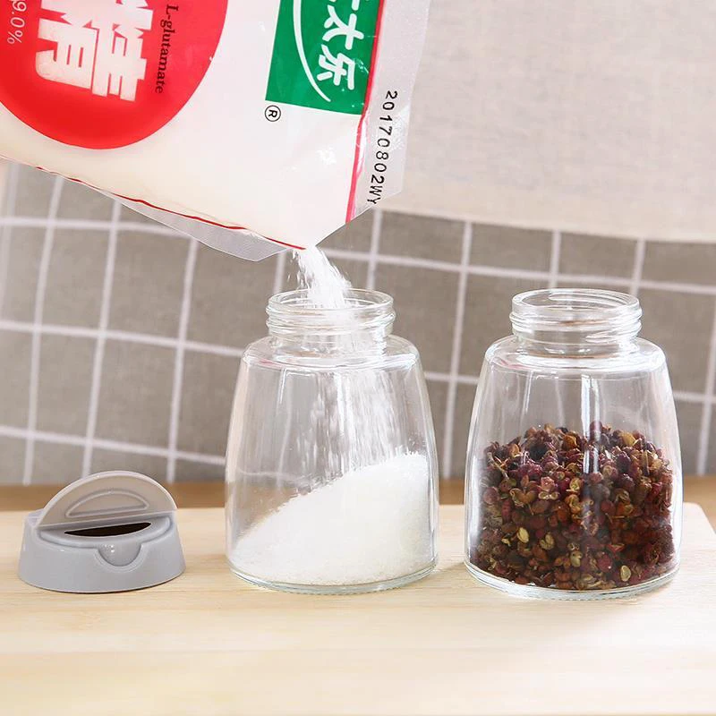 Бутылка для приправ с двойным открыванием 4 упаковки стеклянная приправа бутылка