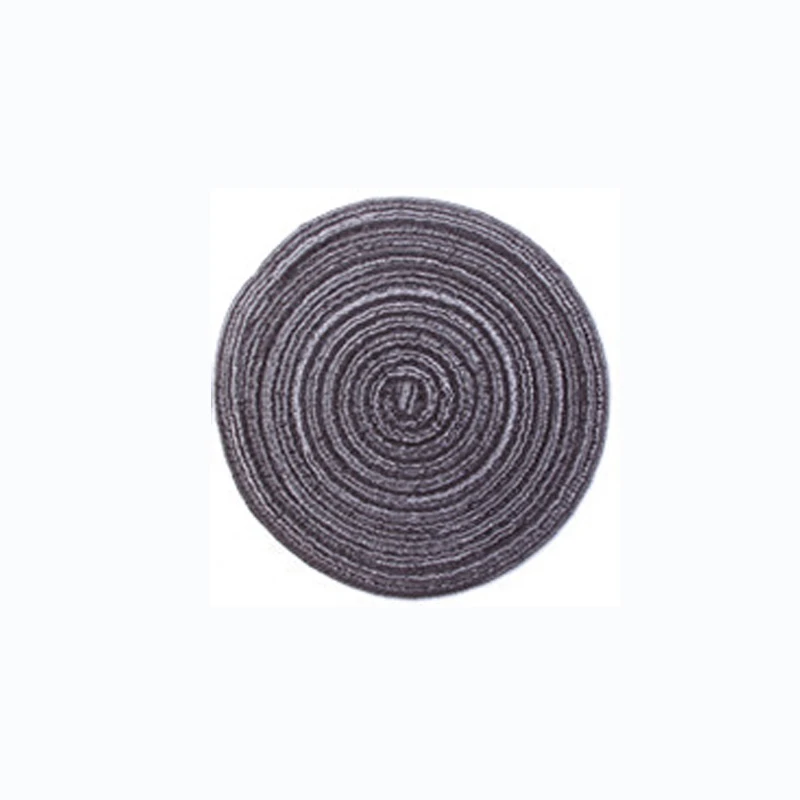 Dark Gray Скандинавский хлопок Круглый крючком стол подкладка для украшения дома изоляционный коврик твердая тарелка Держатель подставка под чашку кухонные аксессуары - Цвет: Dark Gray