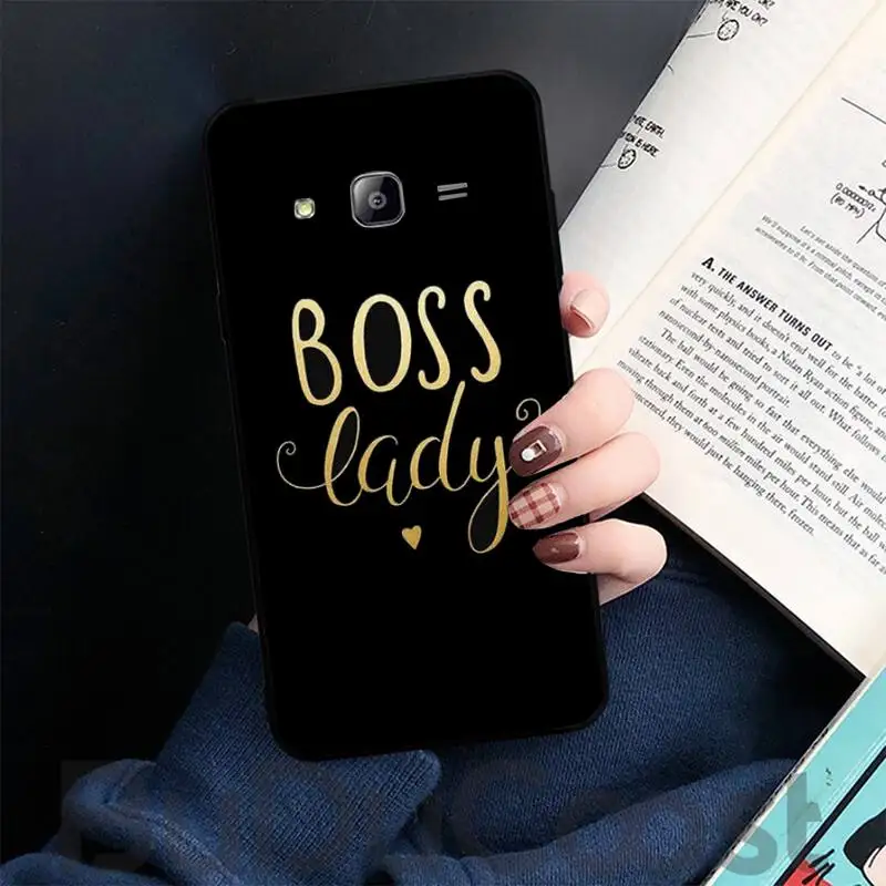 

Boss Girl Lady Pattern Phone Case For Samsung A31 A70 A20E S10 E S20 Plus Note 9 20